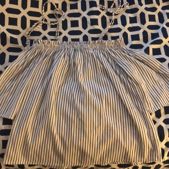 Francesca's Collections Tops - Francesca’s striped off shoulder top